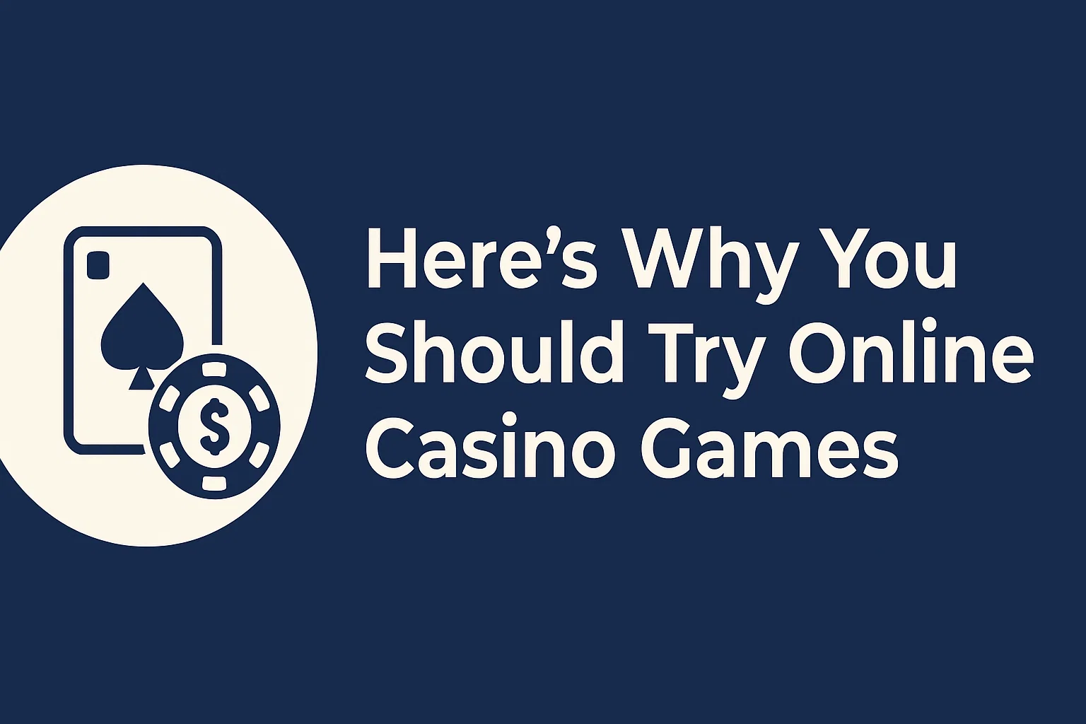 Here's Why You Should Try Online Casino Games